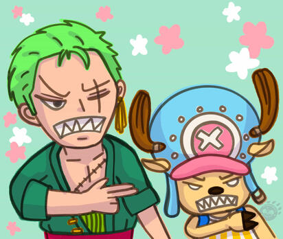 Zoro and Chopper